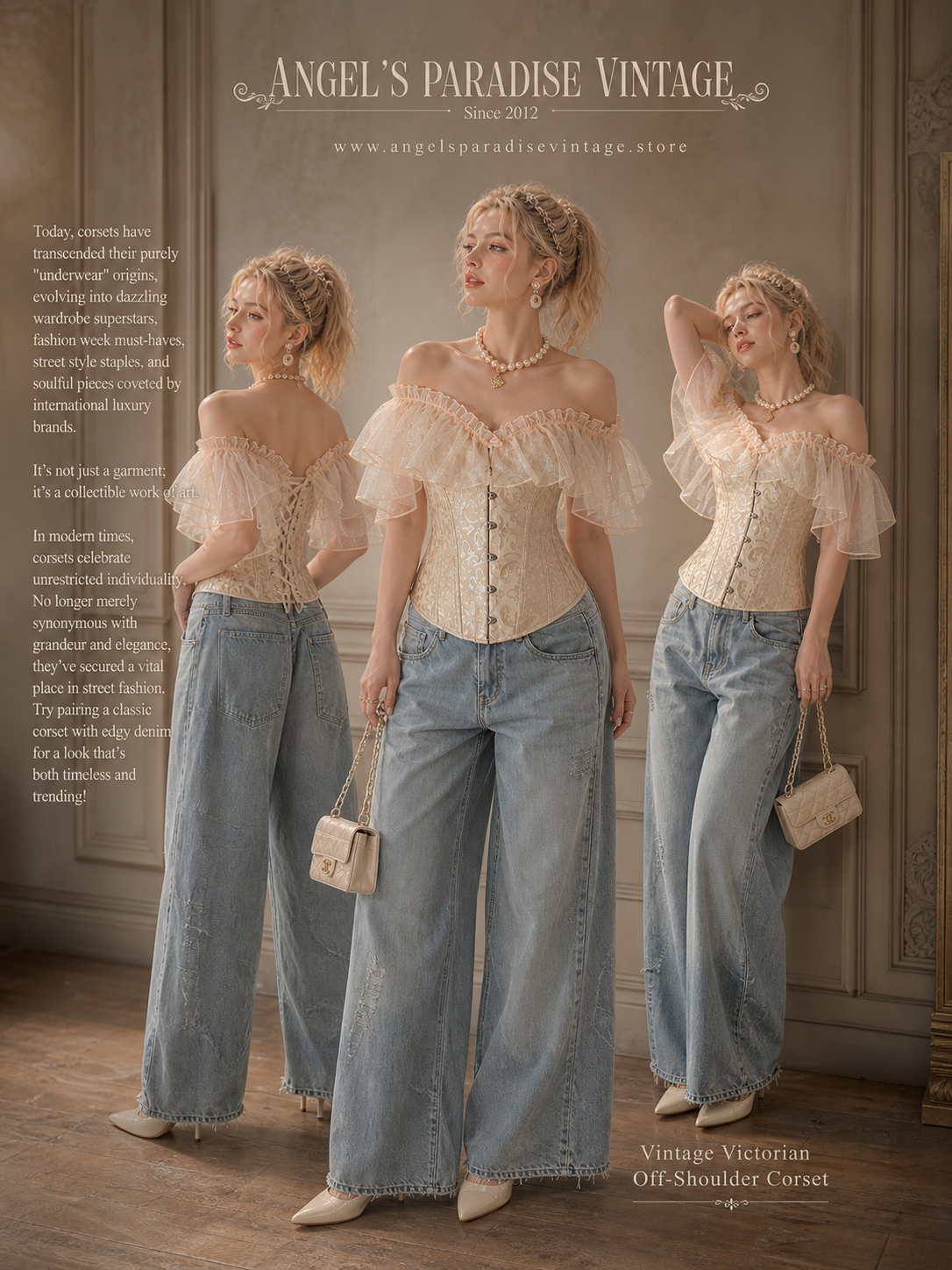 維多利亞夢境柯根紗束胸Victorian Gossamer Dream Corset