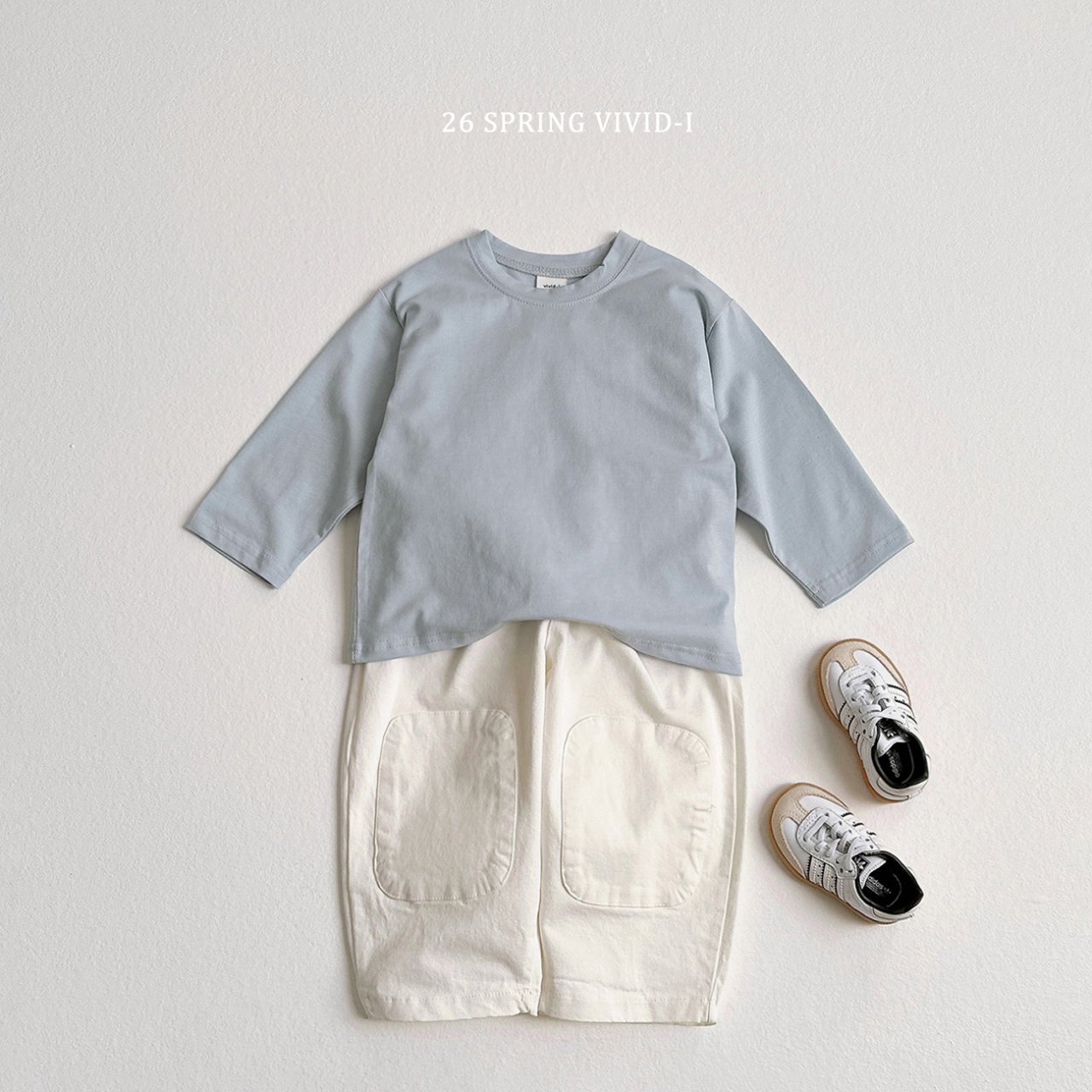 🌸預訂 韓國直送🌸🇰🇷VIVIDI四色日常純色寬鬆長袖上衣