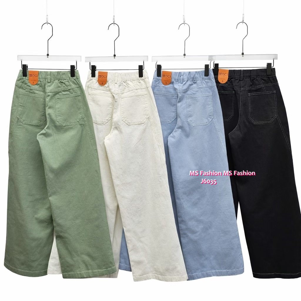 J6035 韓國🇰🇷靚色闊筒褲