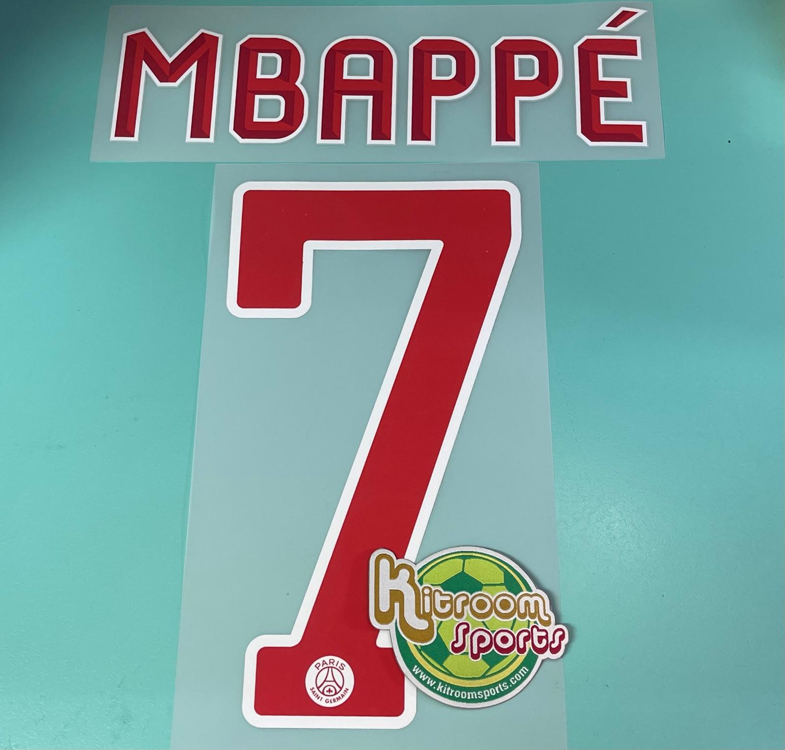 2018-19 PSG Home UCL Nameset #7 MBAPPE