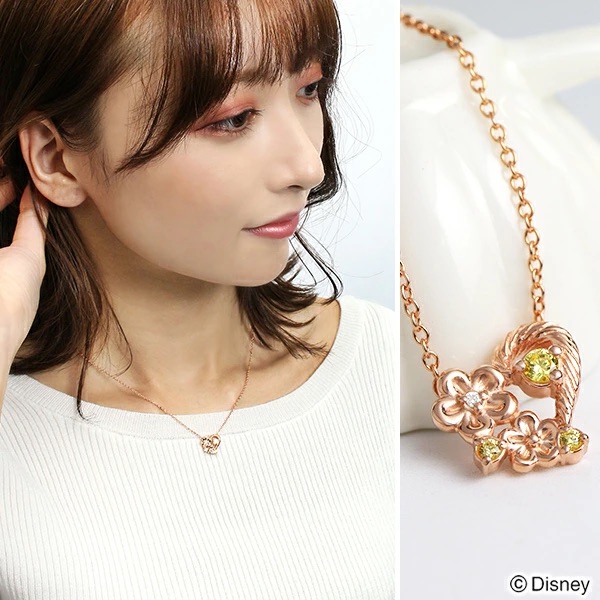 📦訂購 日本限定 Disney 迪士尼 Rapunzel 長髮公主 925銀製頸鏈