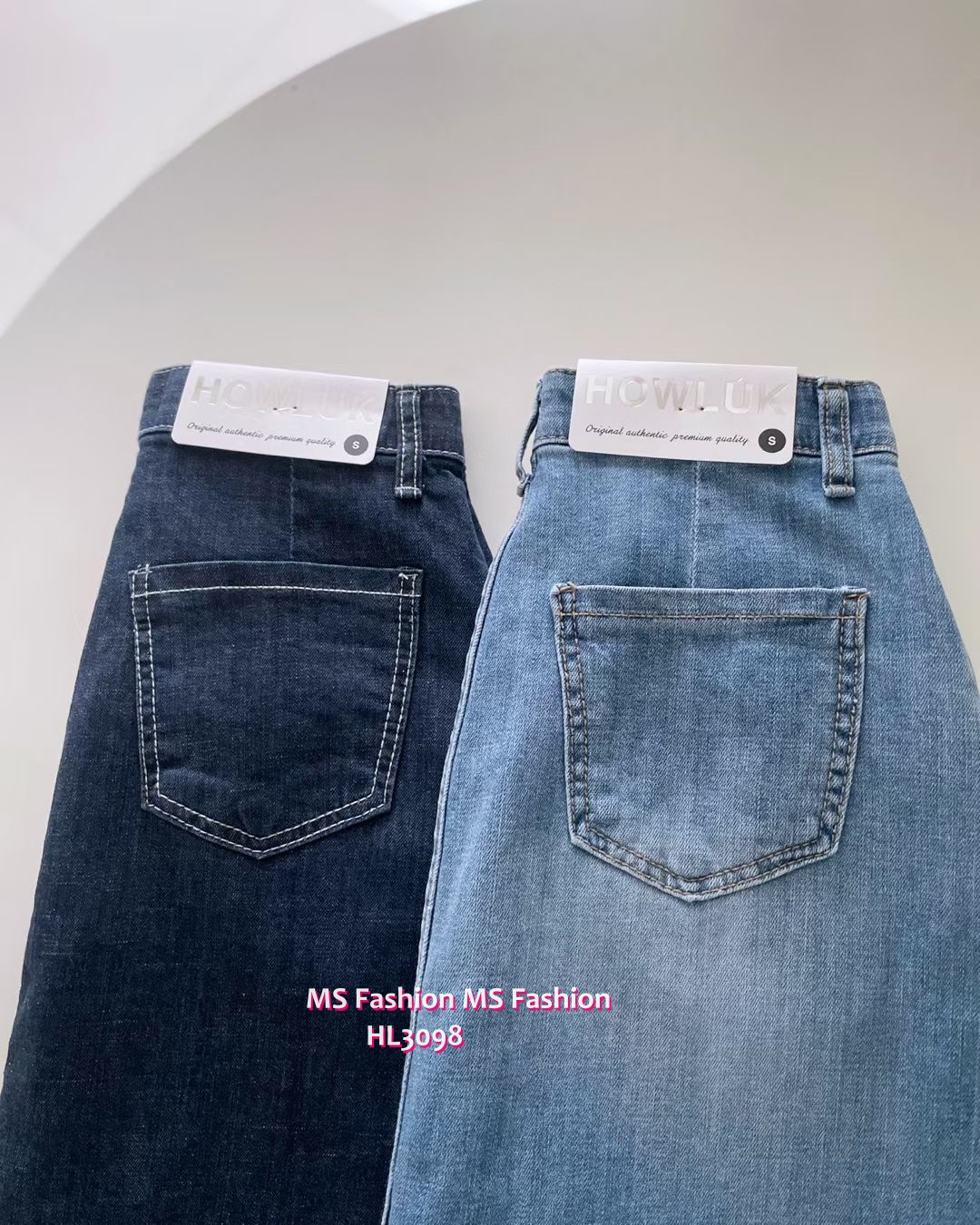 HL3098 韓國🌼前兩袋A cut中長牛裙