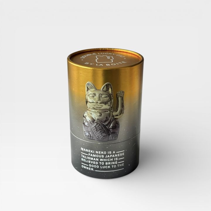 📦訂購 台灣代購 la boite Double Lucky! Cats Lucky Cat 金屬光譜系列 雙色漸變幸運繽紛自動招手招財貓