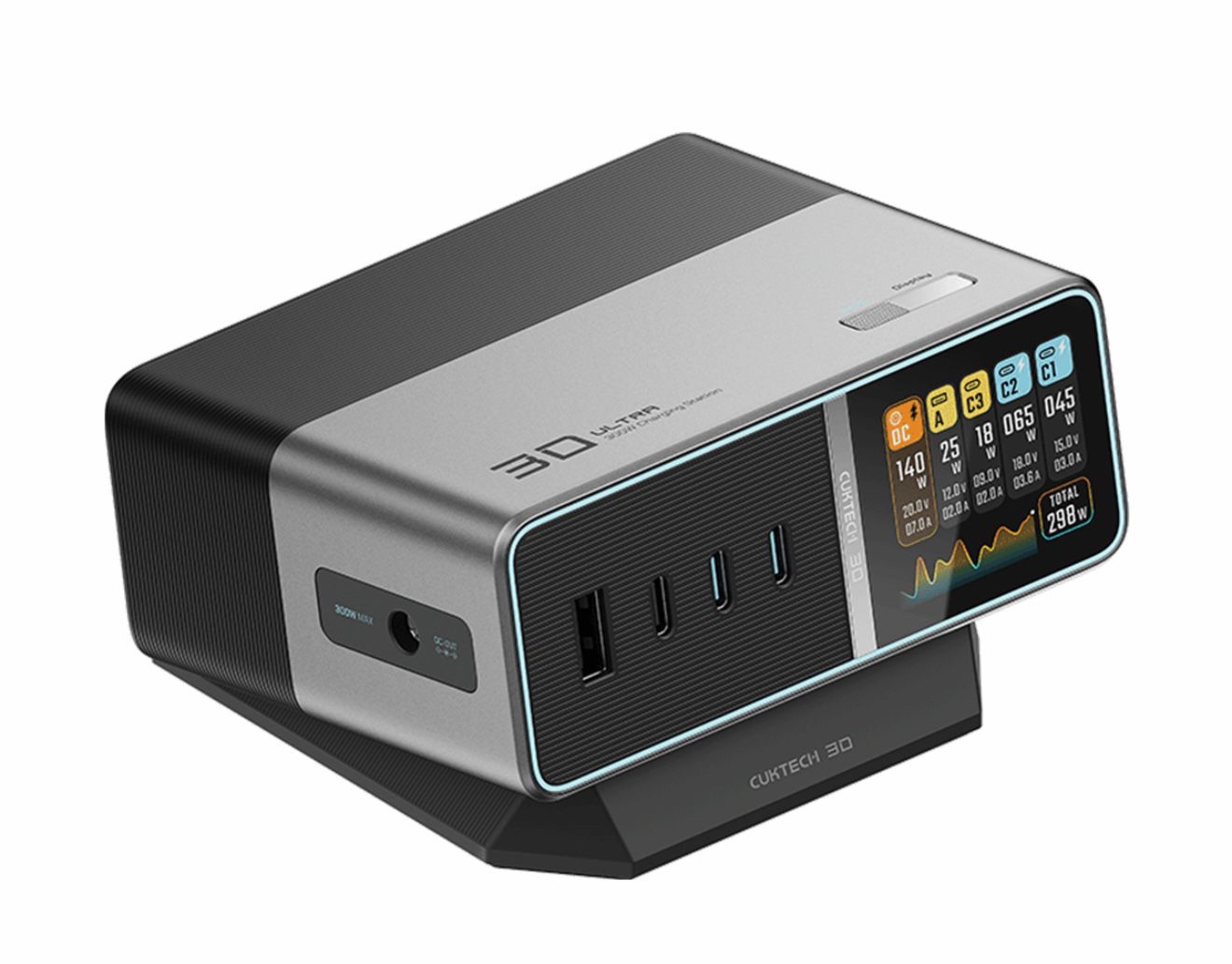 Cuktech 300W⚡️英規插頭 桌面充電器  Model No.: TA300U