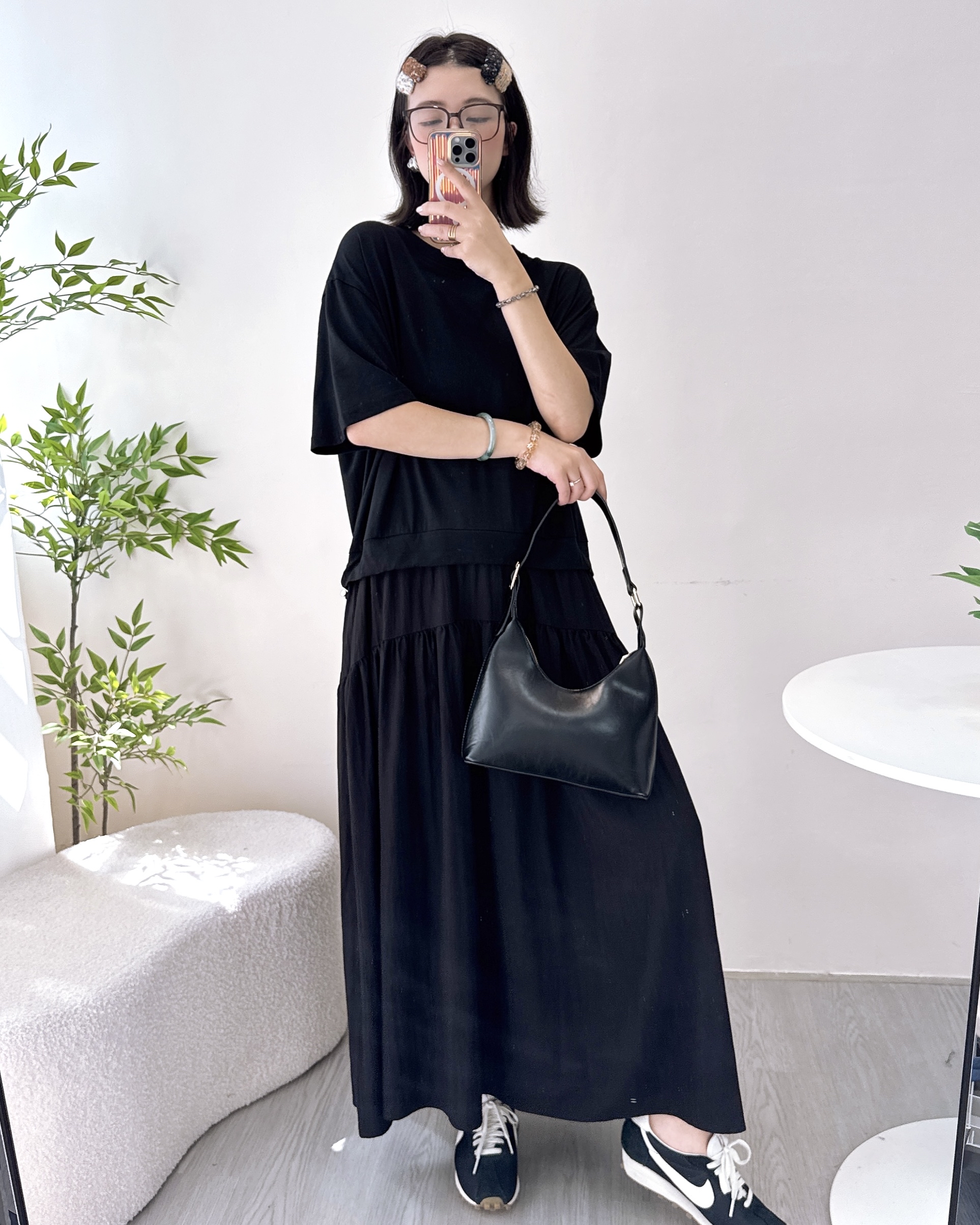 休閒可索繩連身裙 2色