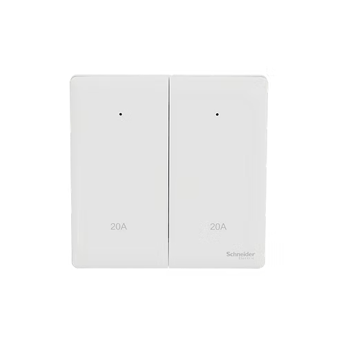 施耐德 Unica X 皎月白 20A孖位 燈曲