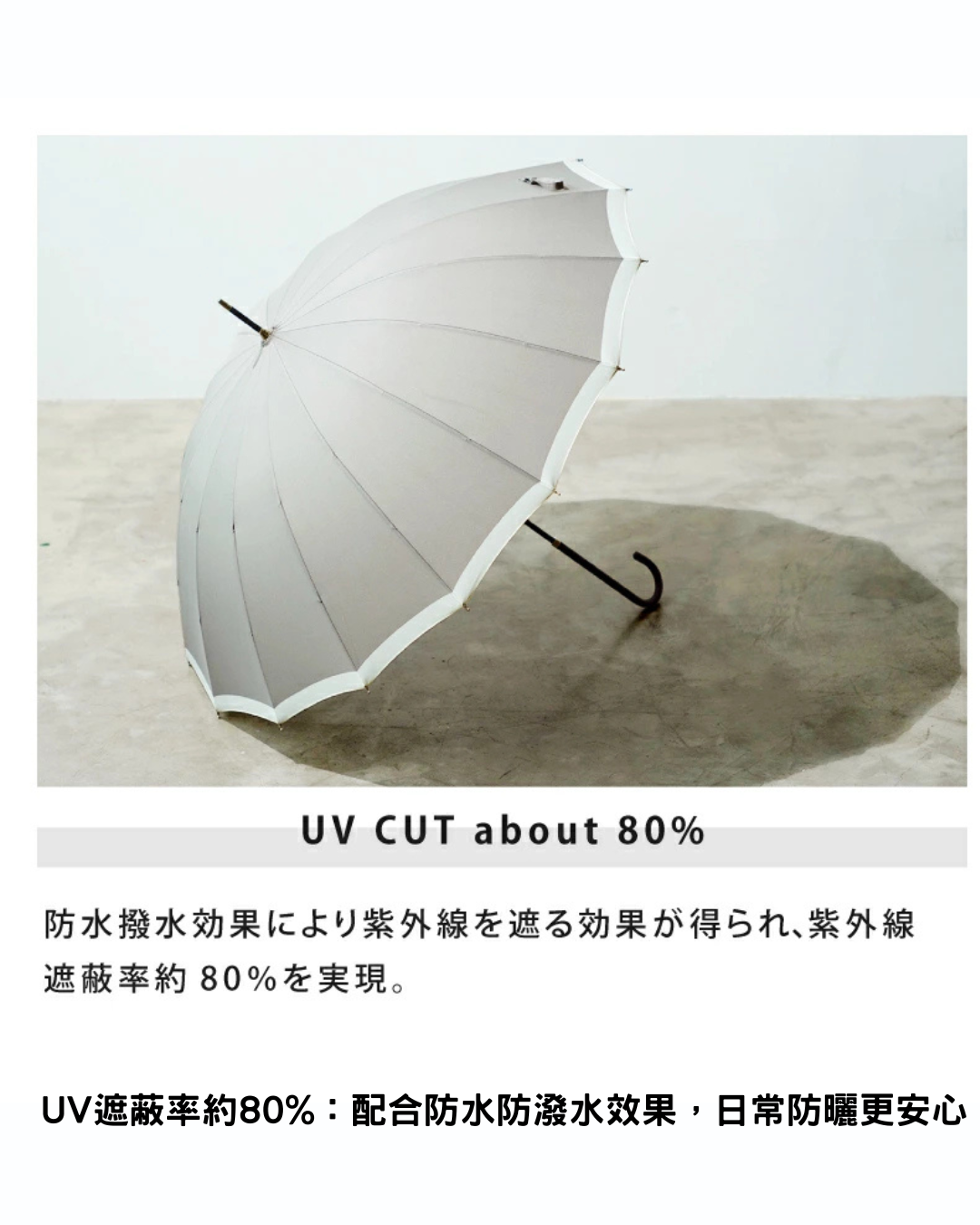 日本代購【 2026新商品 日本直送 because 「雪之妖精」  圖案 晴雨兼用雨傘 | 傘袋可變手挽袋 | Fluffy Bird Design Rain & Sun Umbrella 】