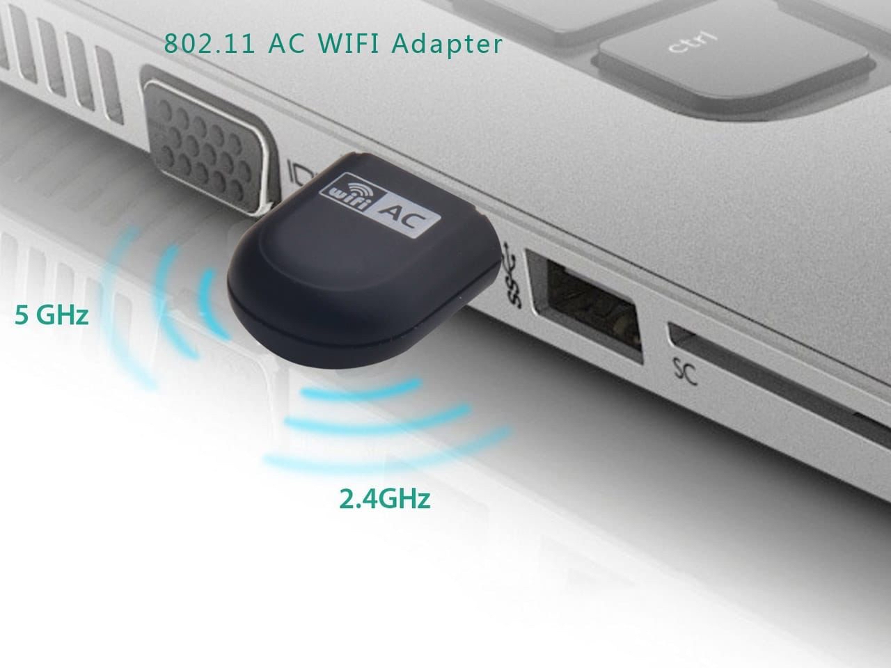 WavLink WL-WN691A1F AC650 Wireless USB Adapter