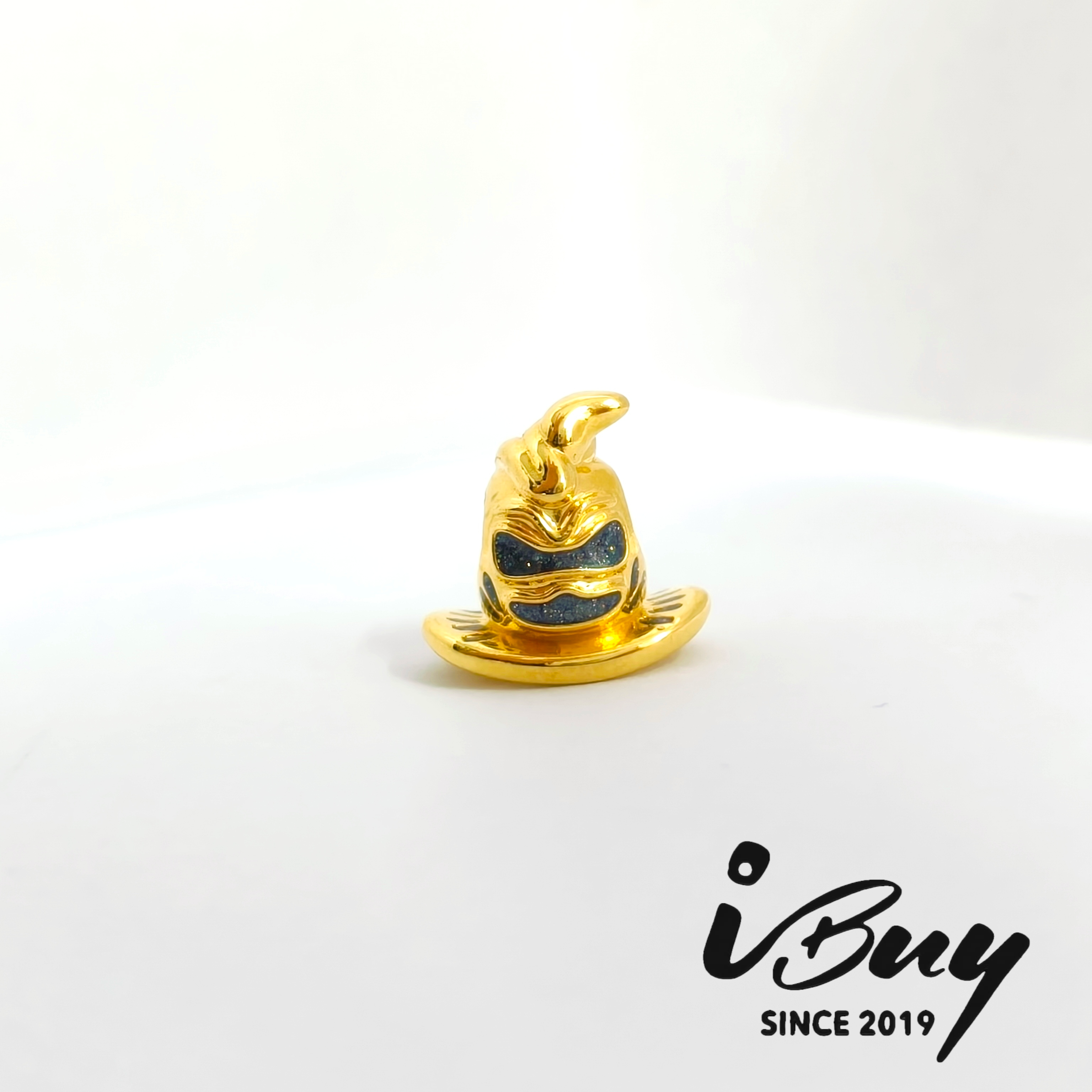 916 HARD GOLD MAGIC HAT CHARM BEAD 916 硬金 魔法帽子串咀