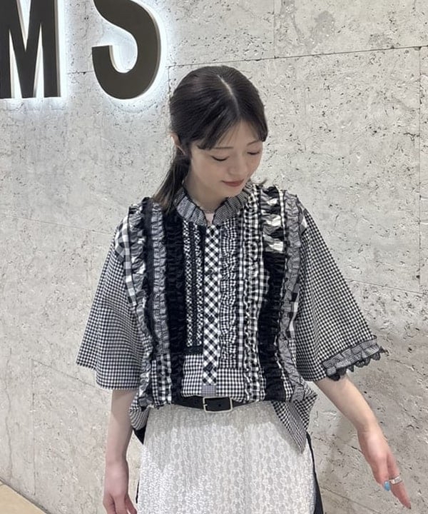 日本製TORI-TO x BEAMS BOY 拼款恤衫