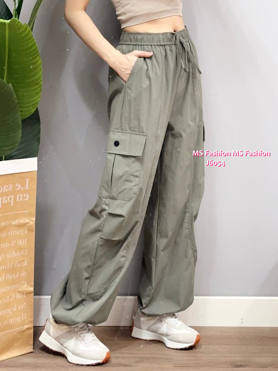 J6054 韓國🇰🇷型格工裝褲