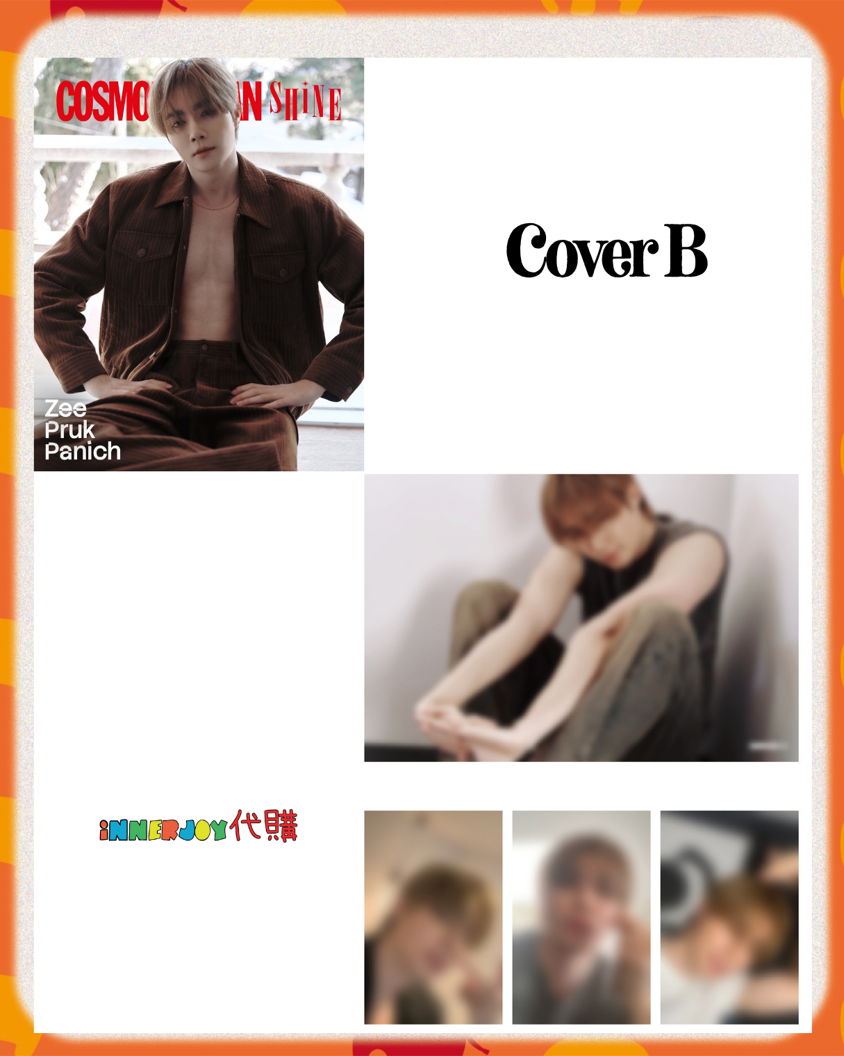 USING ! 預購 | ZeeNunew - Zee Pruk Panich 寫真書 COSMOPOLITAN SHINE Photobook 連福利招募