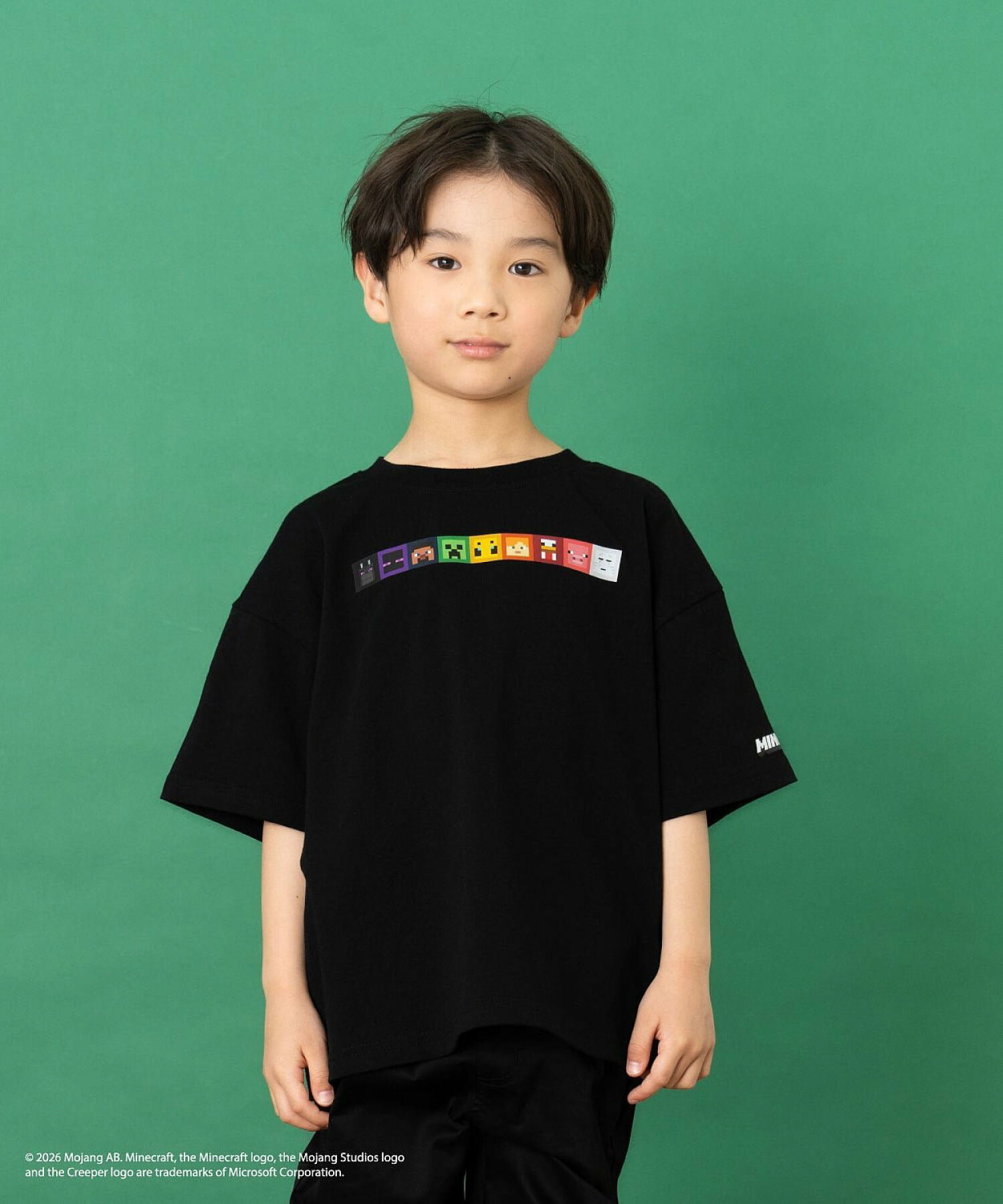 🆕【⭐訂購⭐】🌀🇯🇵 日本直送🌀#Minecraft 方形圖標臉 前後印花 短袖Tee [3款選] 🌀 [ELGA-0015][260804]