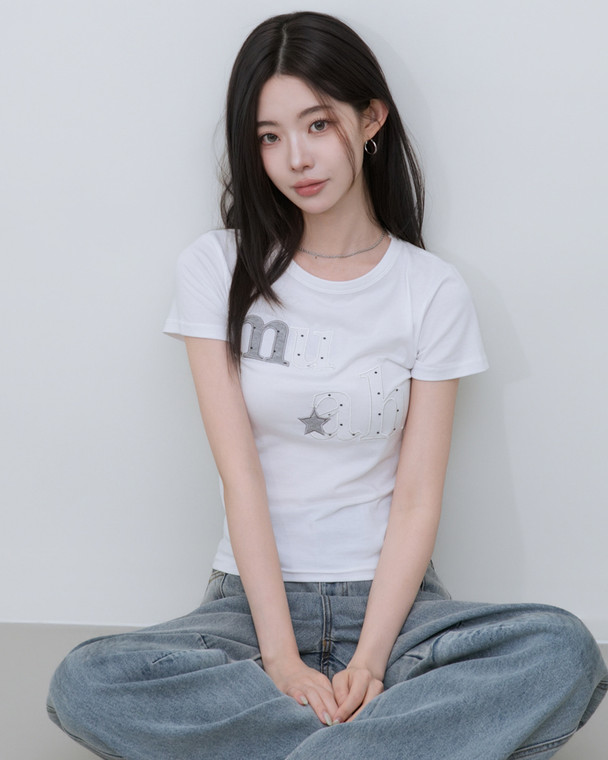 Muah Muah Dot Atar Patch Tee