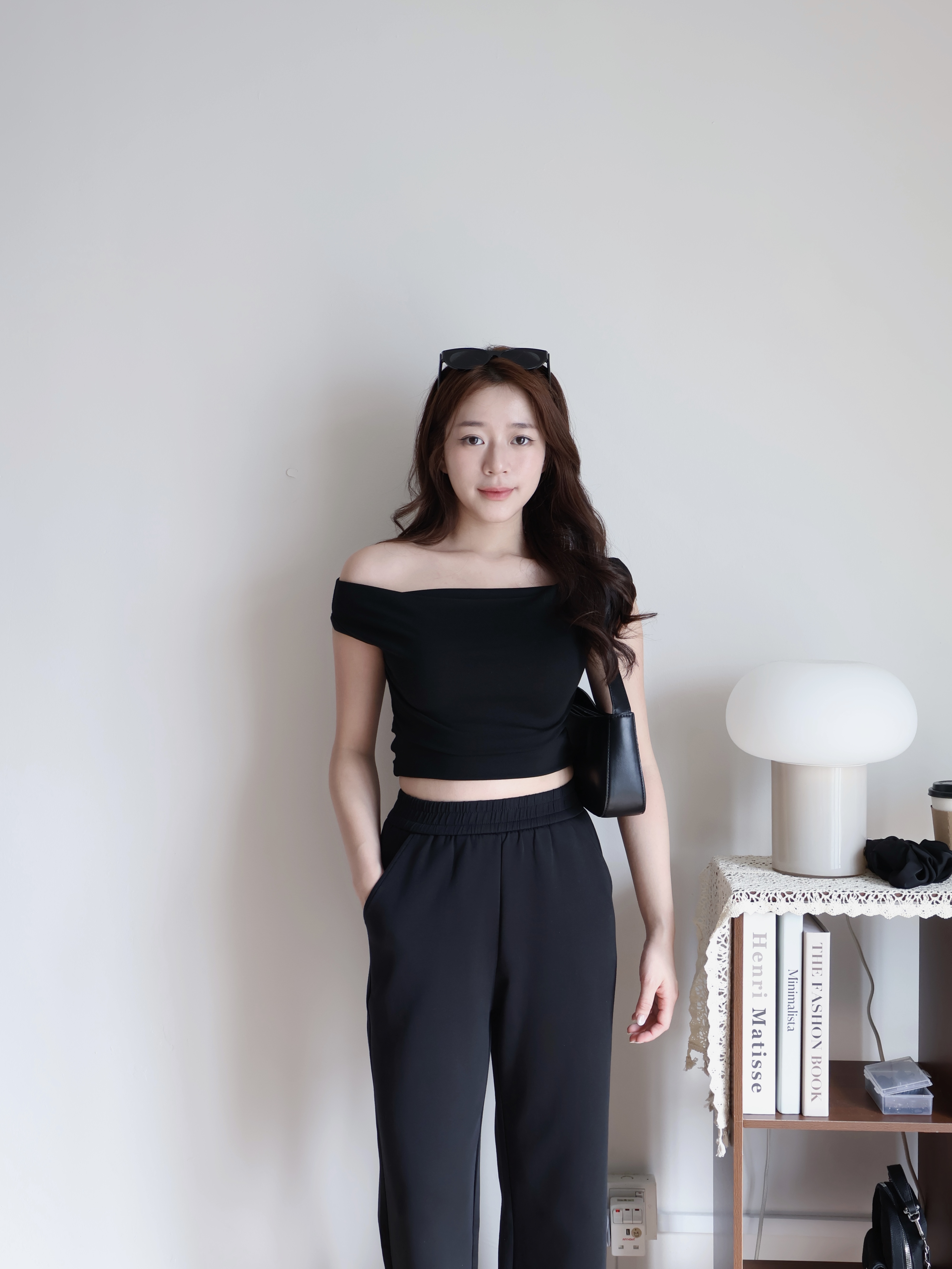 Jovy Straight Leg Pants | Black
