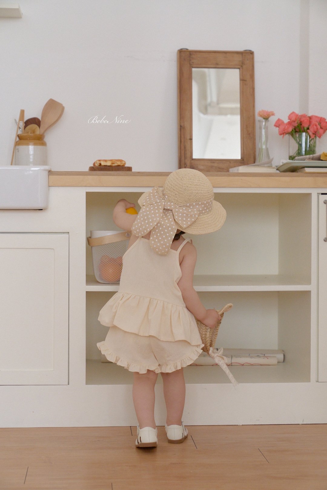 ☀️預訂 韓國直送☀️🇰🇷Bebenine兩色荷葉邊下擺吊帶上下套裝