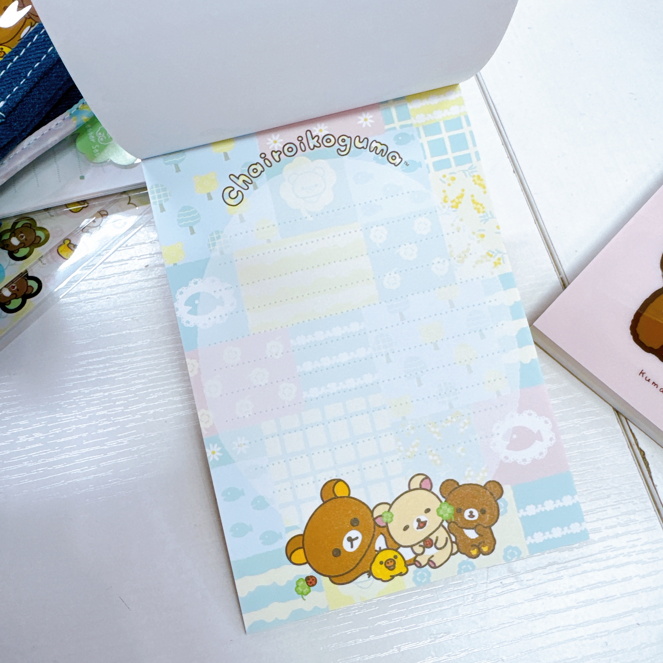 日本直送鬆弛熊幸運四葉草系列文具產品