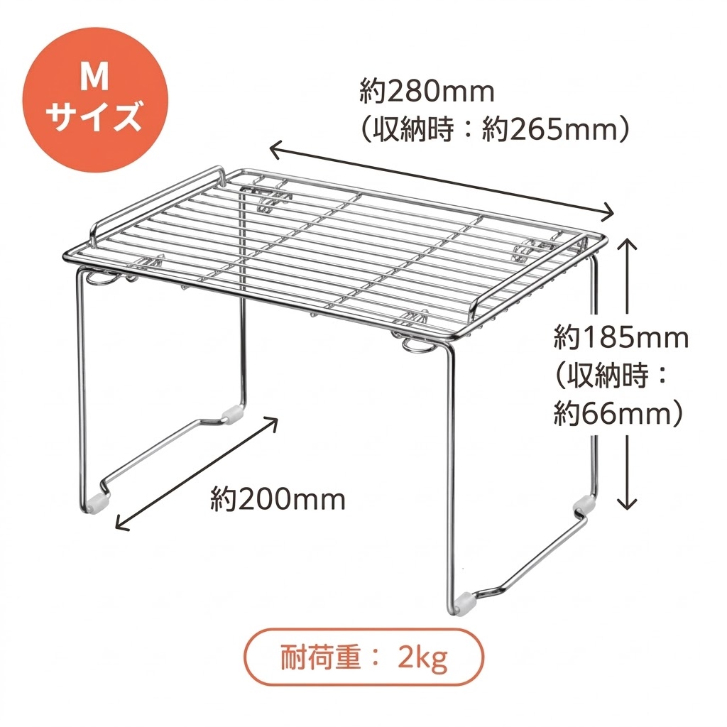 🔥🔥【日本直送《和平》&kit 折疊式廚房不鏽鋼置物架】