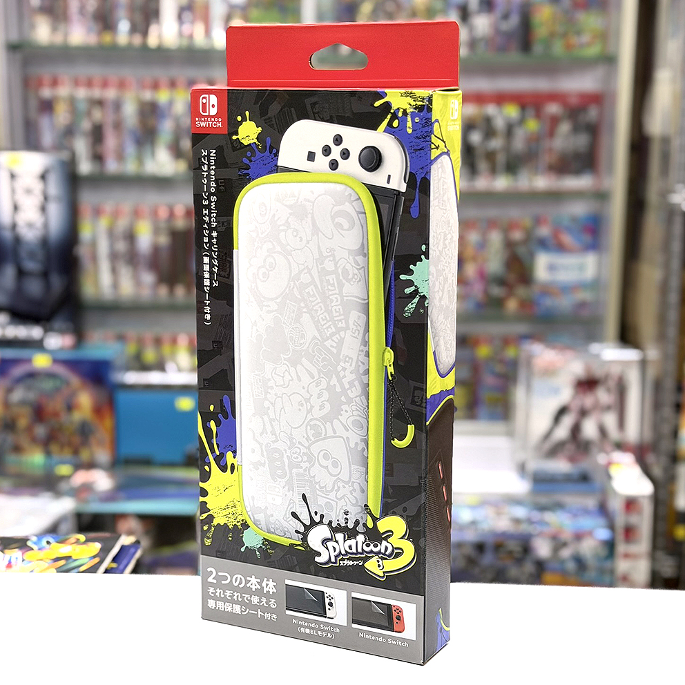 ＜特價＞ (行版) Nintendo Switch 便攜包 斯普拉遁3版 (附螢幕保護貼) NS Carrying Case & Screen Protector (Splatoon 3 Edition) 