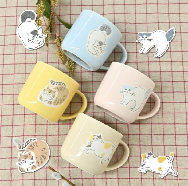 日本製 柔和貓咪馬克杯