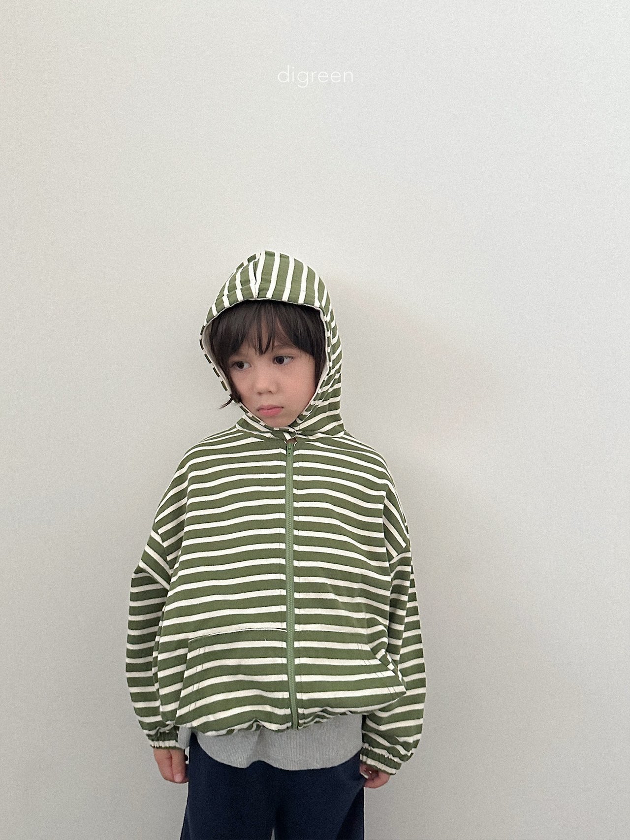 Digreen | candy hood zip-up 