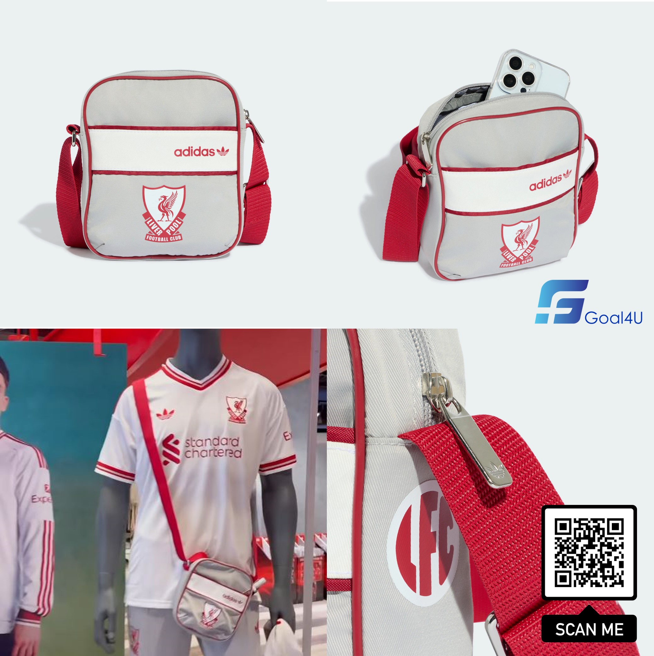 #現貨 🧢 Adidas Liverpool 利物浦主題休閒單肩包 KR0355