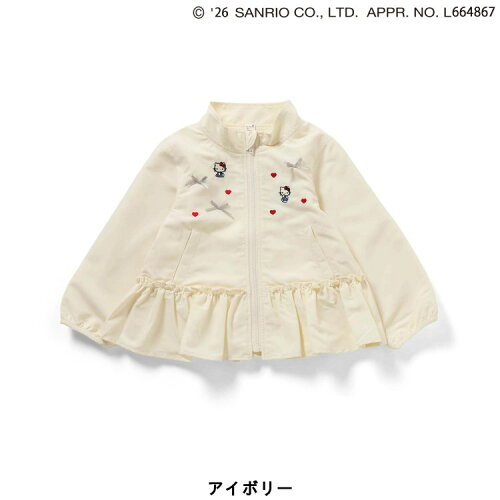 🆕【⭐訂購⭐】🌀 🇯🇵 日本直送🇯🇵 #Sanrio 刺繡蝴蝶結 荷葉邊下擺 撥水加工風褸［2款選］🌀[ELBA-0021][260217]