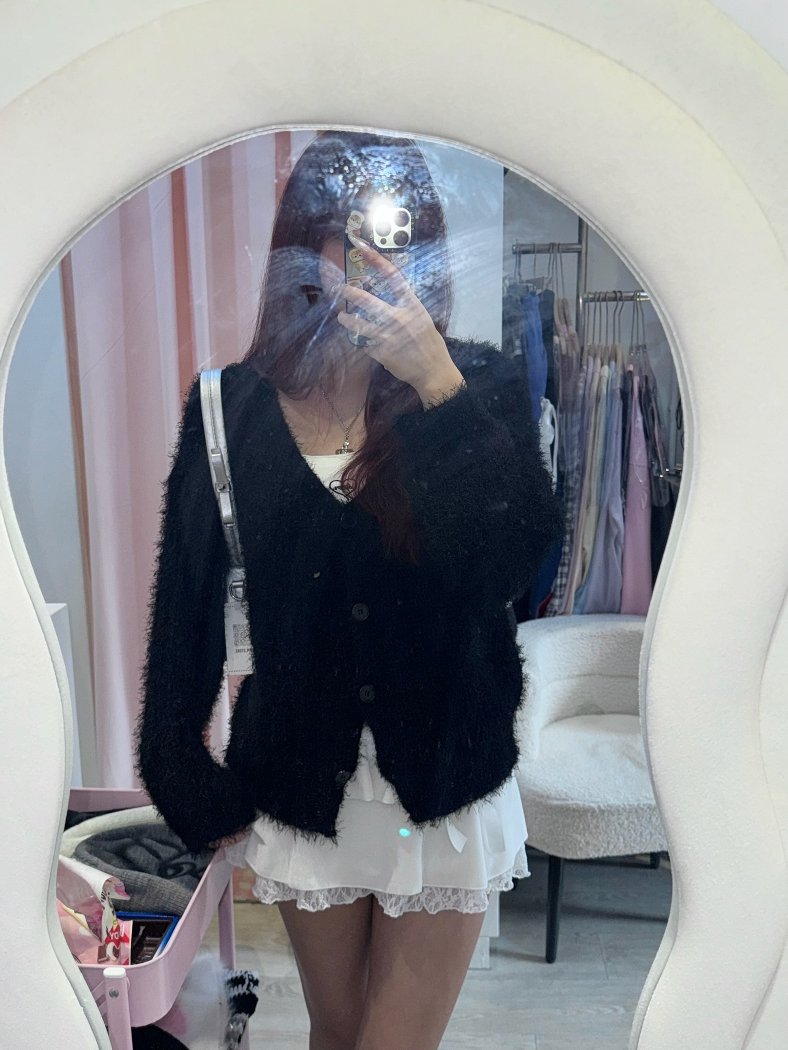 韓國棉花糖毛毛針織毛衣外套(多色）