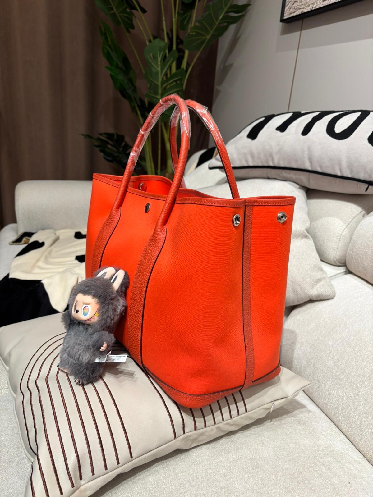 Hermes Garden Party 36 Stamp D 100%Authentic, 98%New ✅收據✅Dust bag