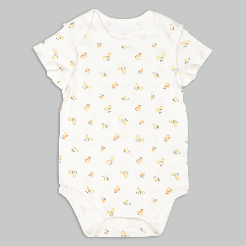 🇯🇵預訂 日本直送🇯🇵檸檬印花純棉短袖包屁衣兩件套