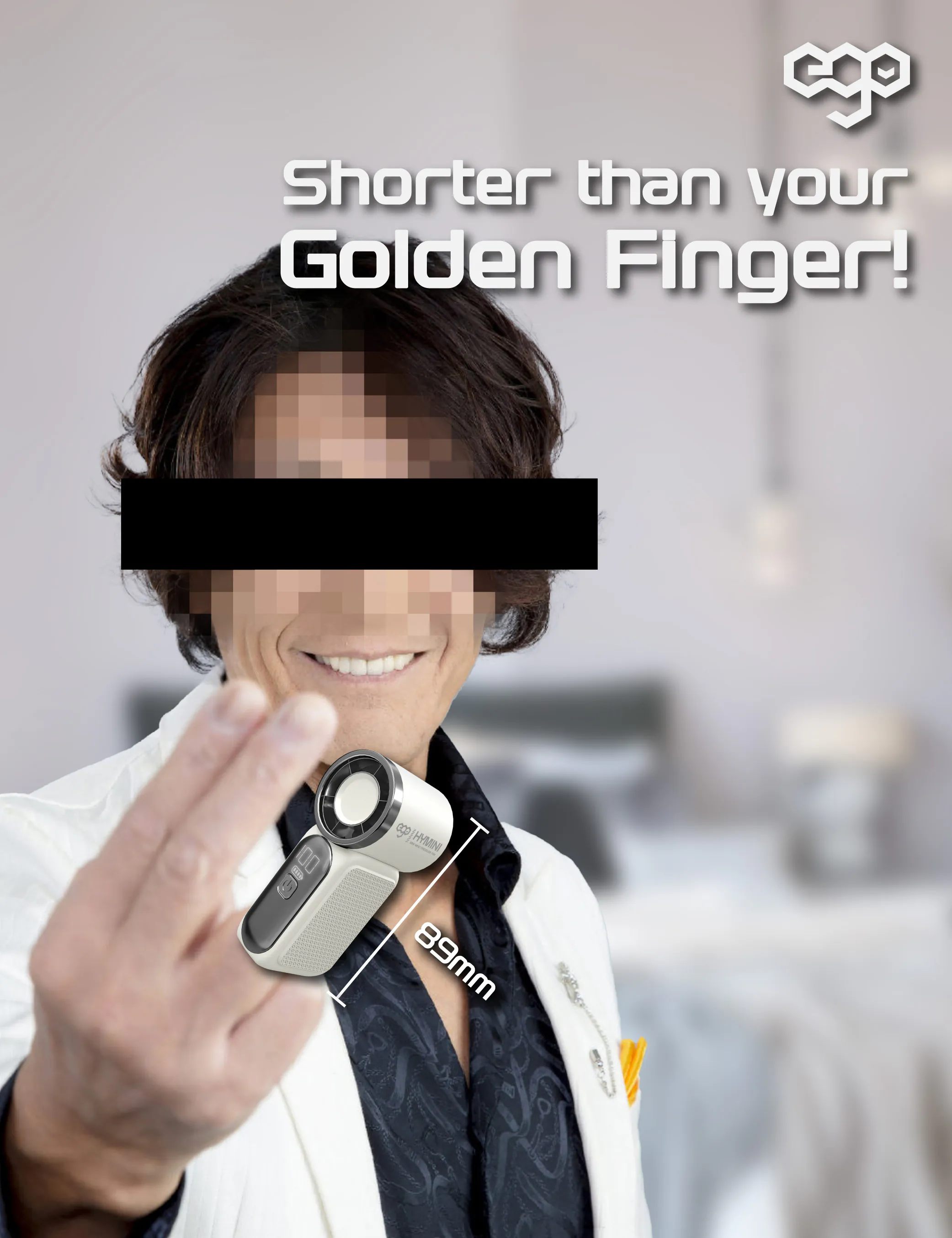 香港行貨 一年保養 ego - HyMini 極迷你風扇 8小時長氣 / 2.4萬轉風壓 / LED顯示 / 超迷你體積 X688