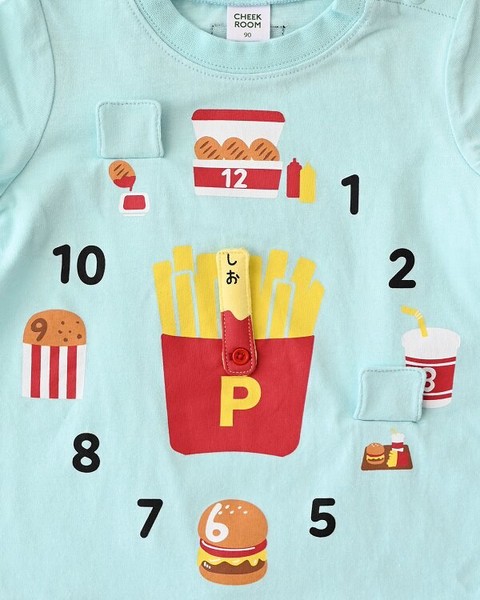 🆕【⭐訂購⭐】 🇯🇵日本直送 🌀可愛移動 薯條時鐘 短袖TEE［3款選］🌀[ELDA-0218][260524]