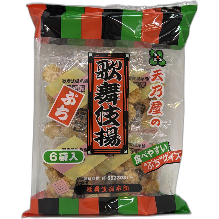 天乃屋 迷你歌舞伎揚 6袋裝 (90g)