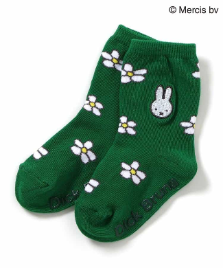 🇯🇵預訂 日本直送🇯🇵Apres les cours x Miffy系列兩色人物刺繡花花襪子