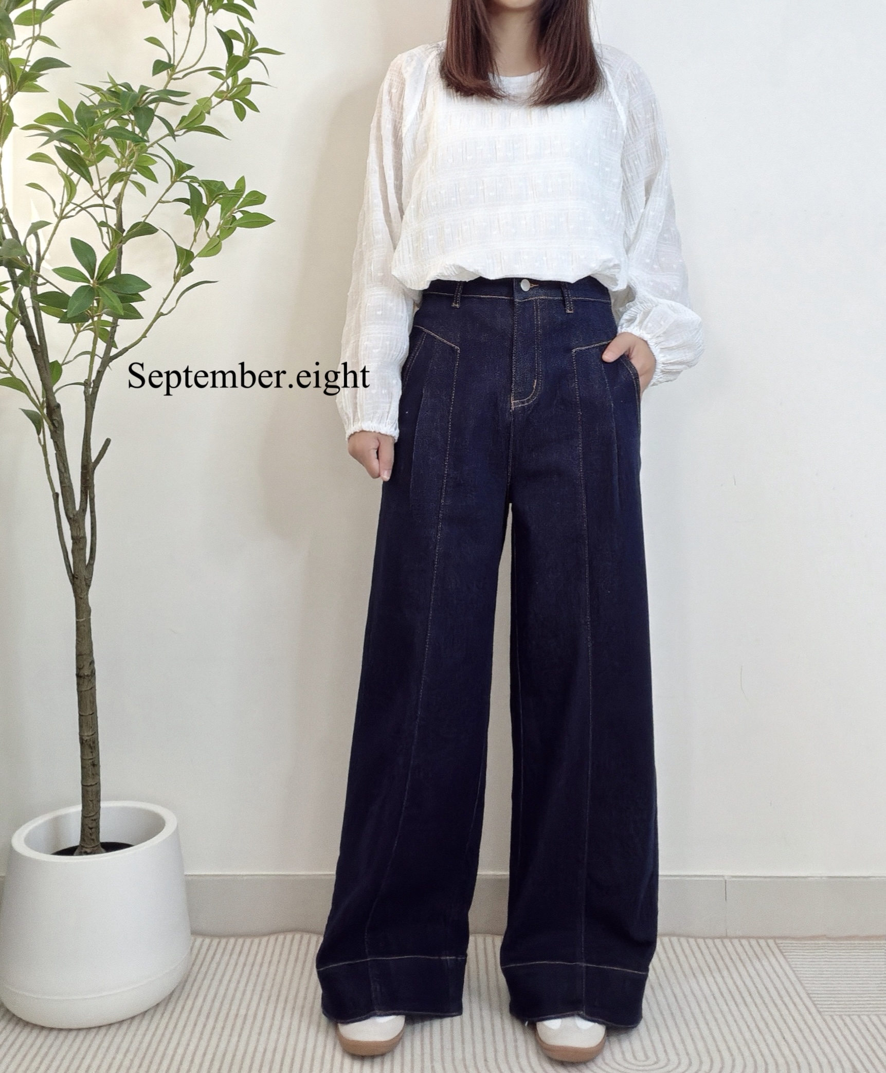 原色中腰牛仔褲