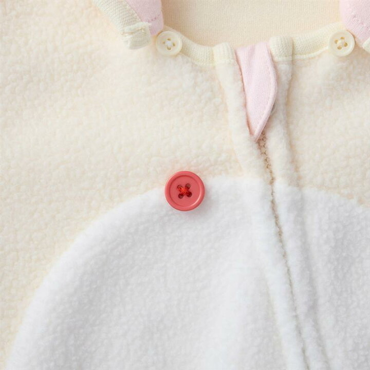 部分現貨🇯🇵預訂 日本直送🇯🇵Rilakkuma Baby鬆弛熊兩色人物造型抓絨長袖連帽連身服