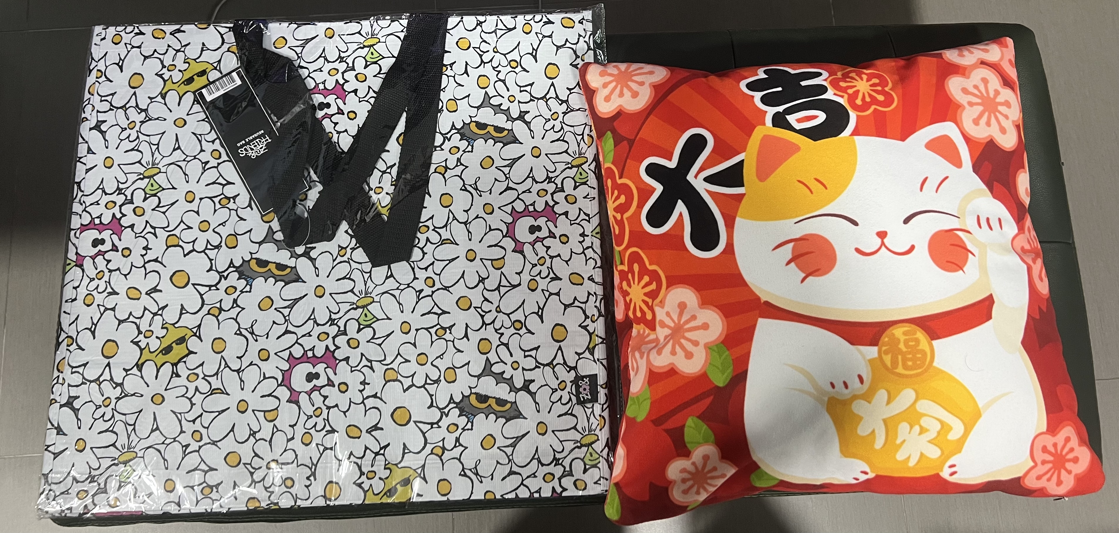 💟現貨💟🌸🇰🇷新品 權志龍GD 聯名ZO&FRIENDS ZOA周邊-REUSABLE BAG 環保袋