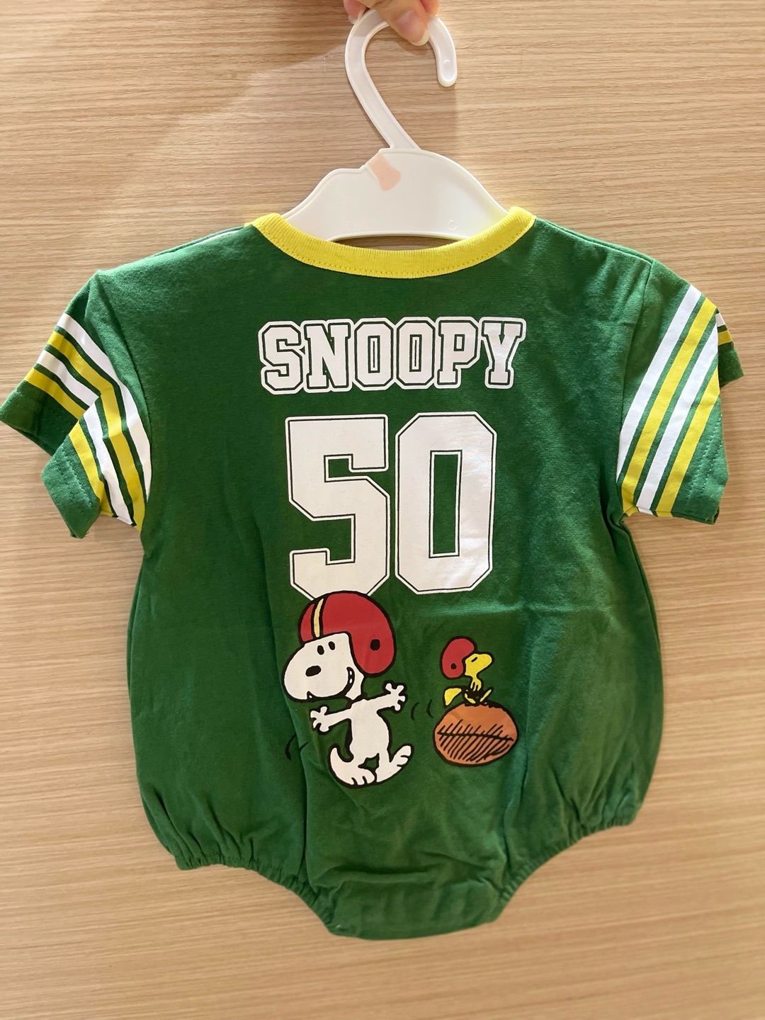 A0086 史努比綠色包屁