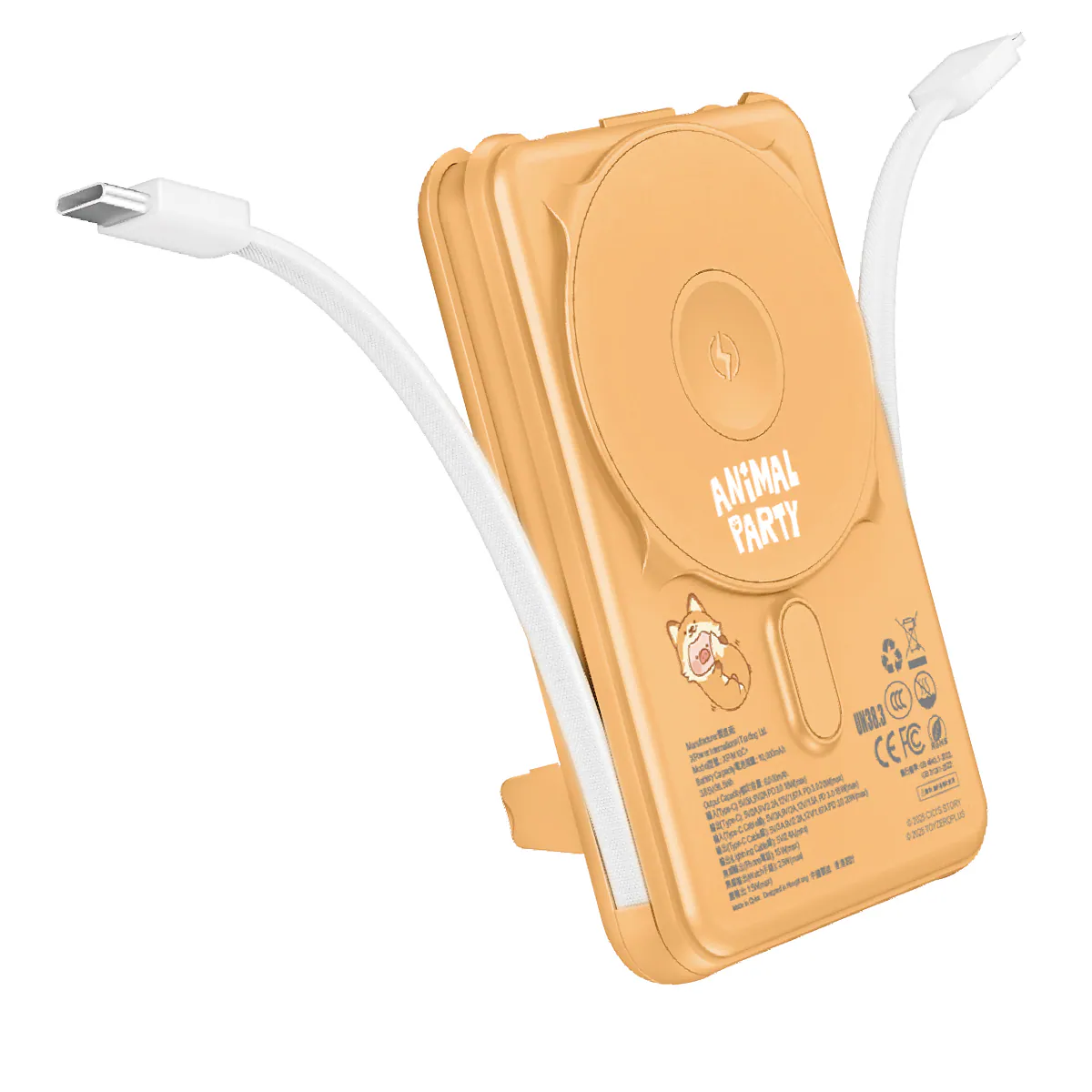 CCC | 3C認證 XPower x 罐頭豬LuLu🐷M10C+ 6合1 10000mAh多功能迷你20W PD3.0+ 磁吸無線快充移動電源