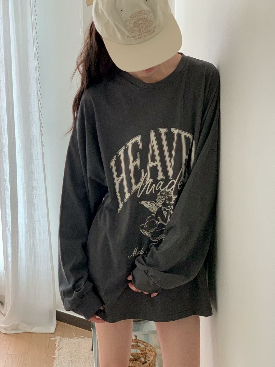 221684 “天使”側開叉長袖tee