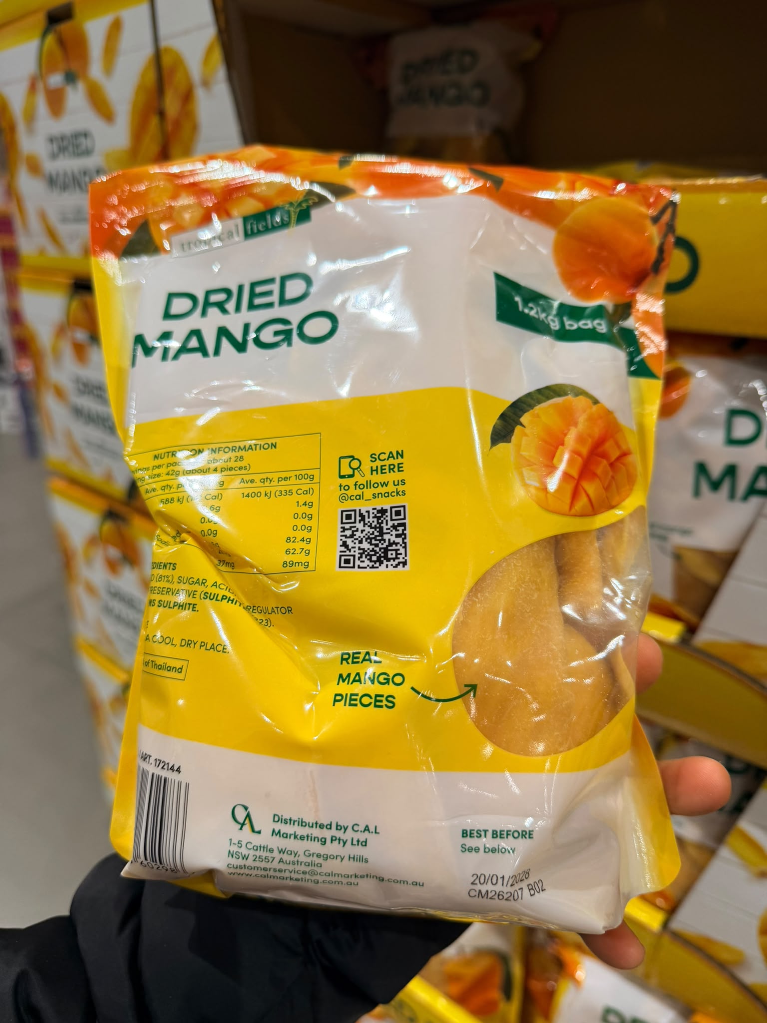 澳洲Costco Tropical Fields 芒果乾 1.2kg