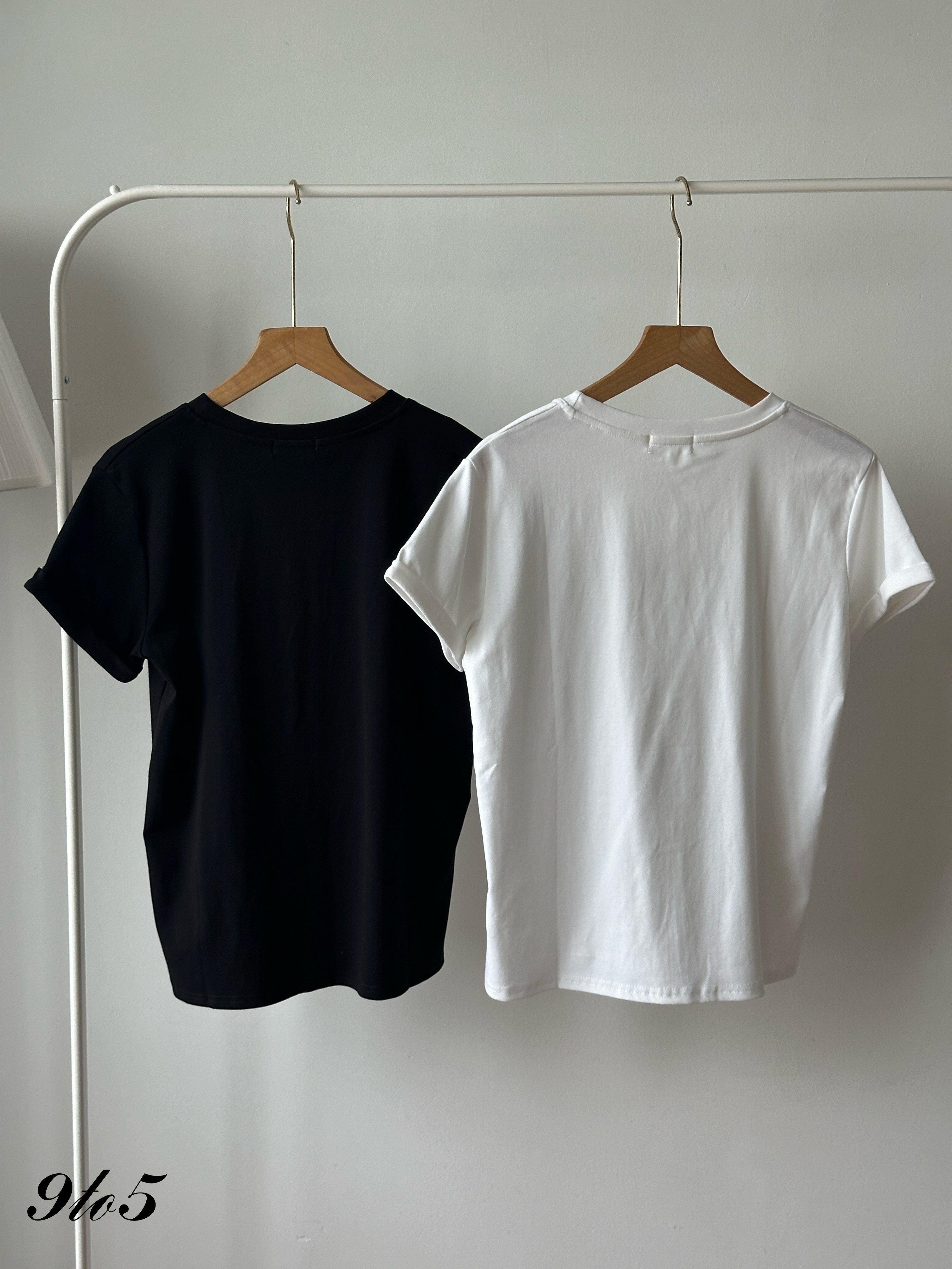 T4390 Printed Wording Tee - 4 Colors 
