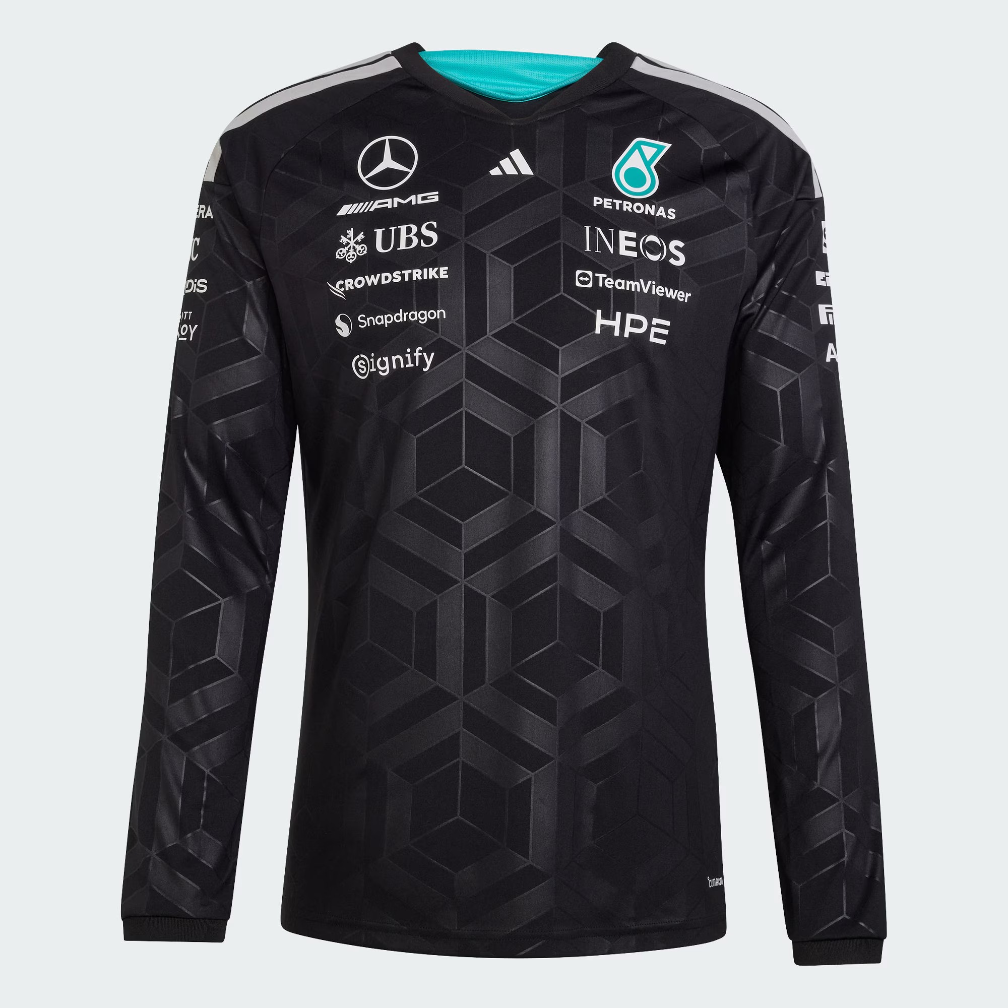 Adidas F1 Mercedes Benz 平治車隊 2026 黑色車手長袖隊服 KF0148