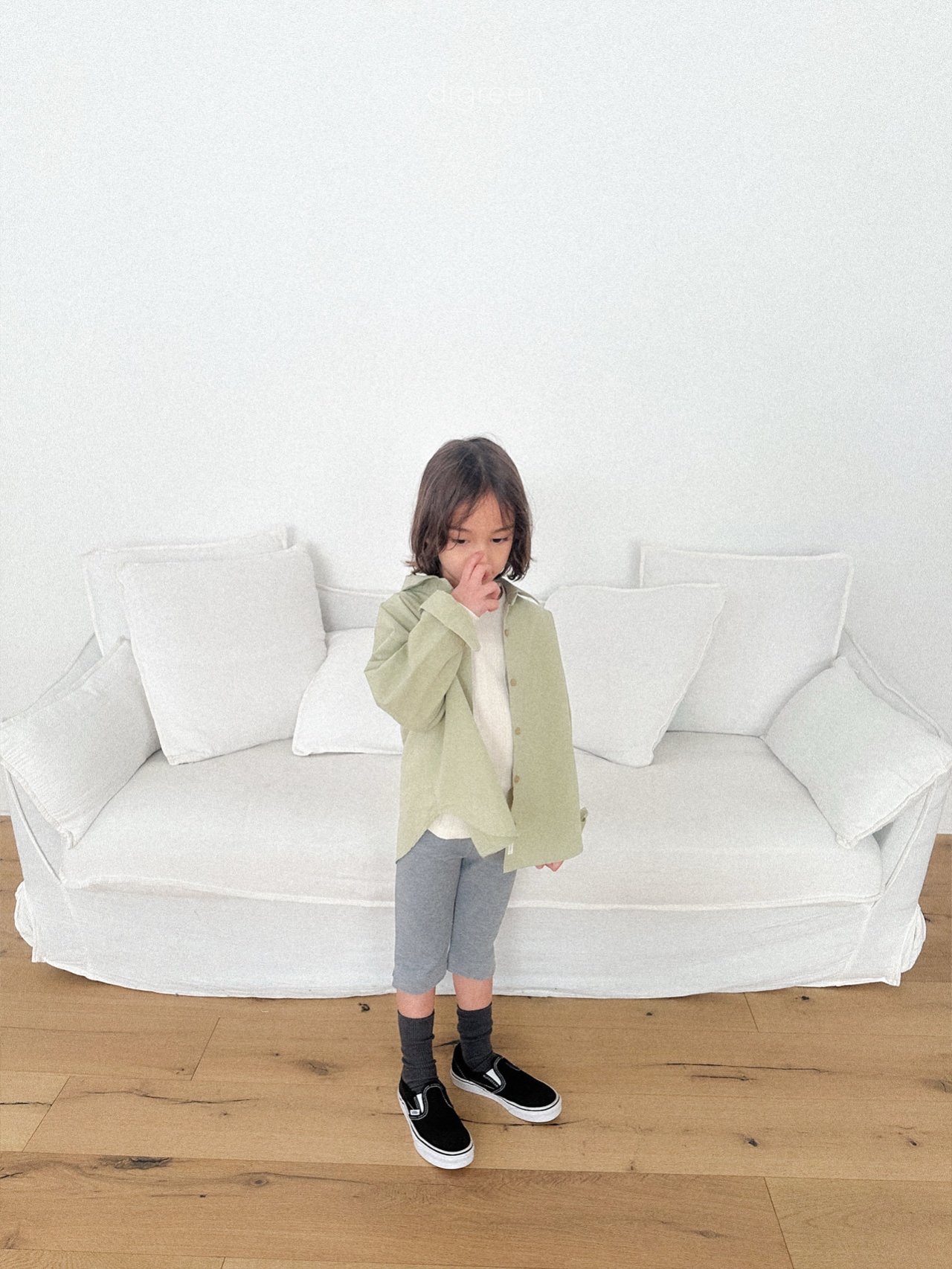 Digreen | half leggings (Black M95-105/L105-110)