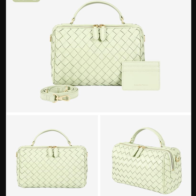 [減價優惠][Samantha Thavasa] Weaving One Handle Tote Bag