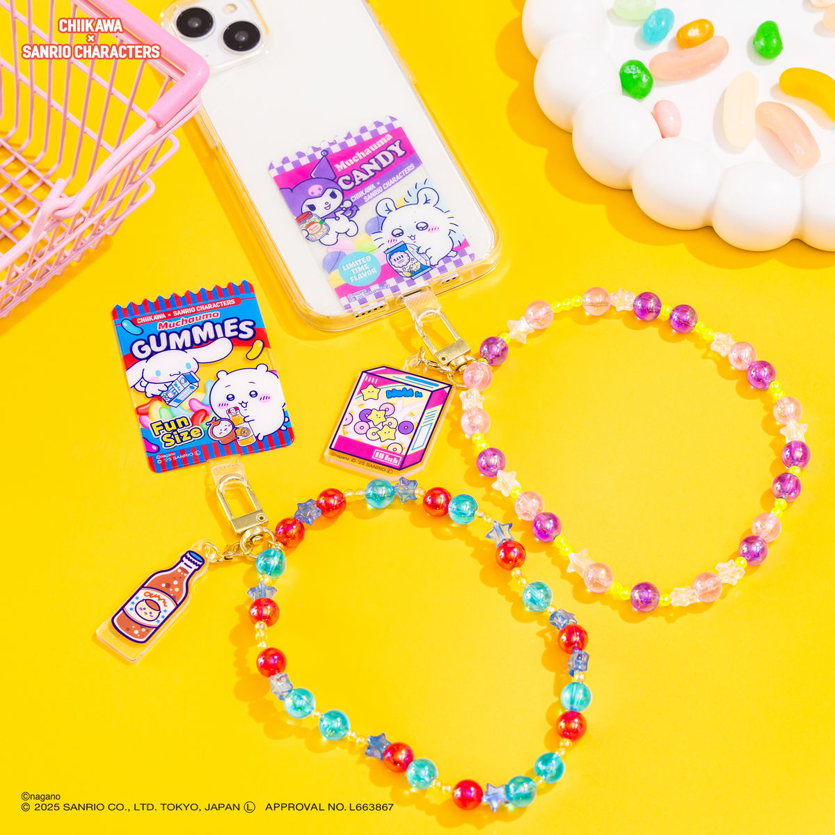 日本 Chiikawa x Sanrio characters 手機掛繩
