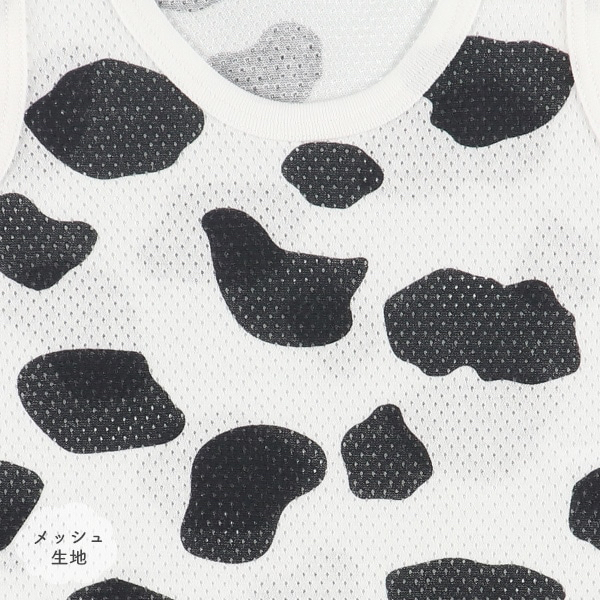 🇯🇵預訂 日本直送🇯🇵清爽材質乳牛印花純棉網眼背心包屁衣三件套