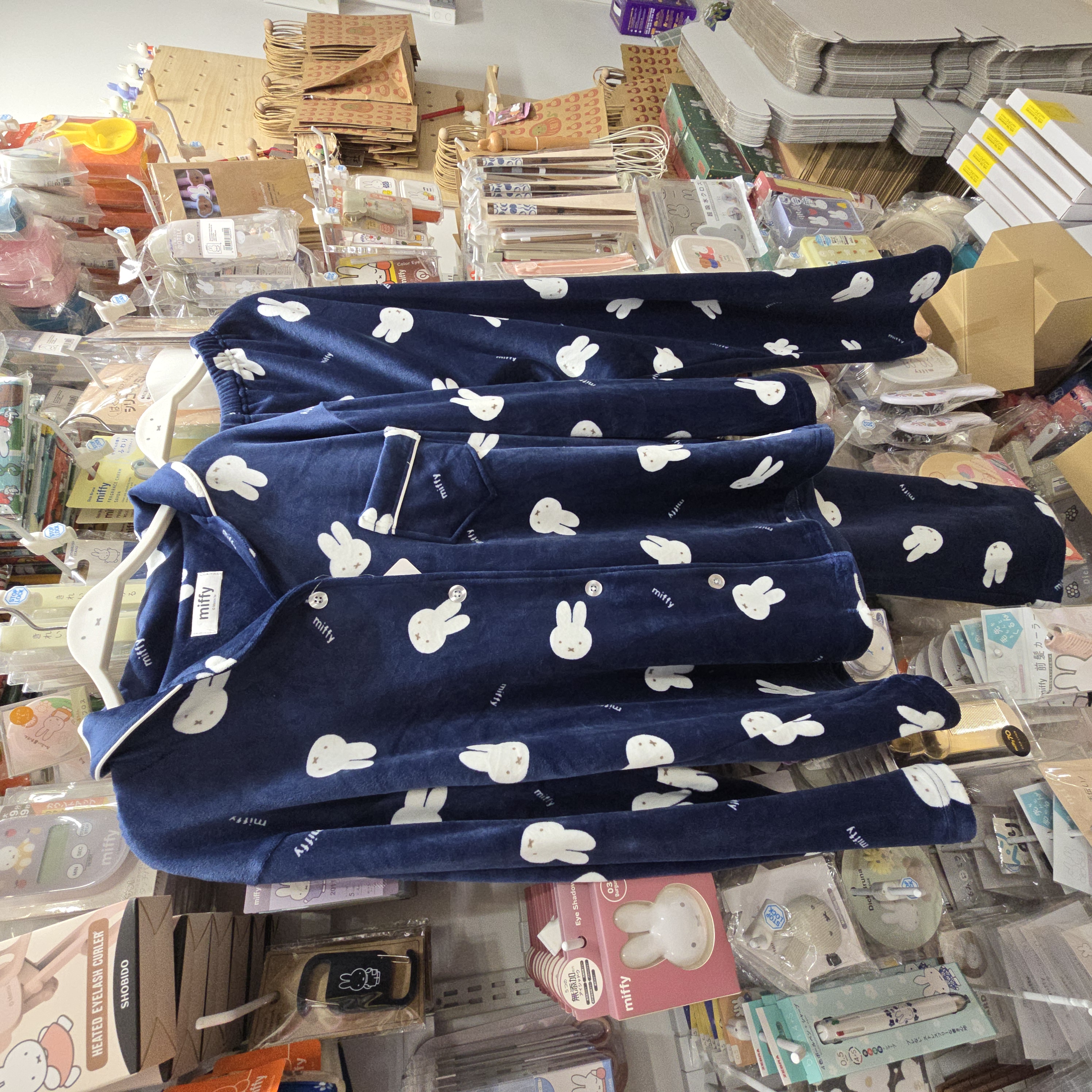 miffy 珊瑚絨 長袖長褲 睡衣 408125 深藍