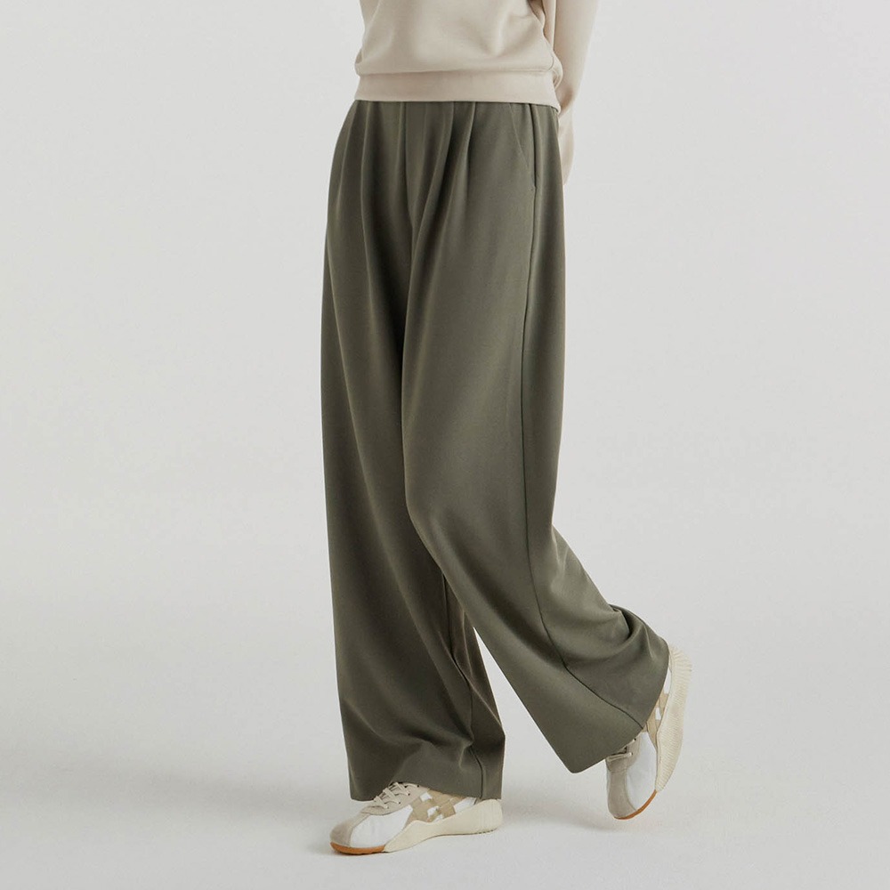 【返工X運動闊褲】預購_FFWSPT135 All Day Move Pin Tuck Wide Pants by front2line
