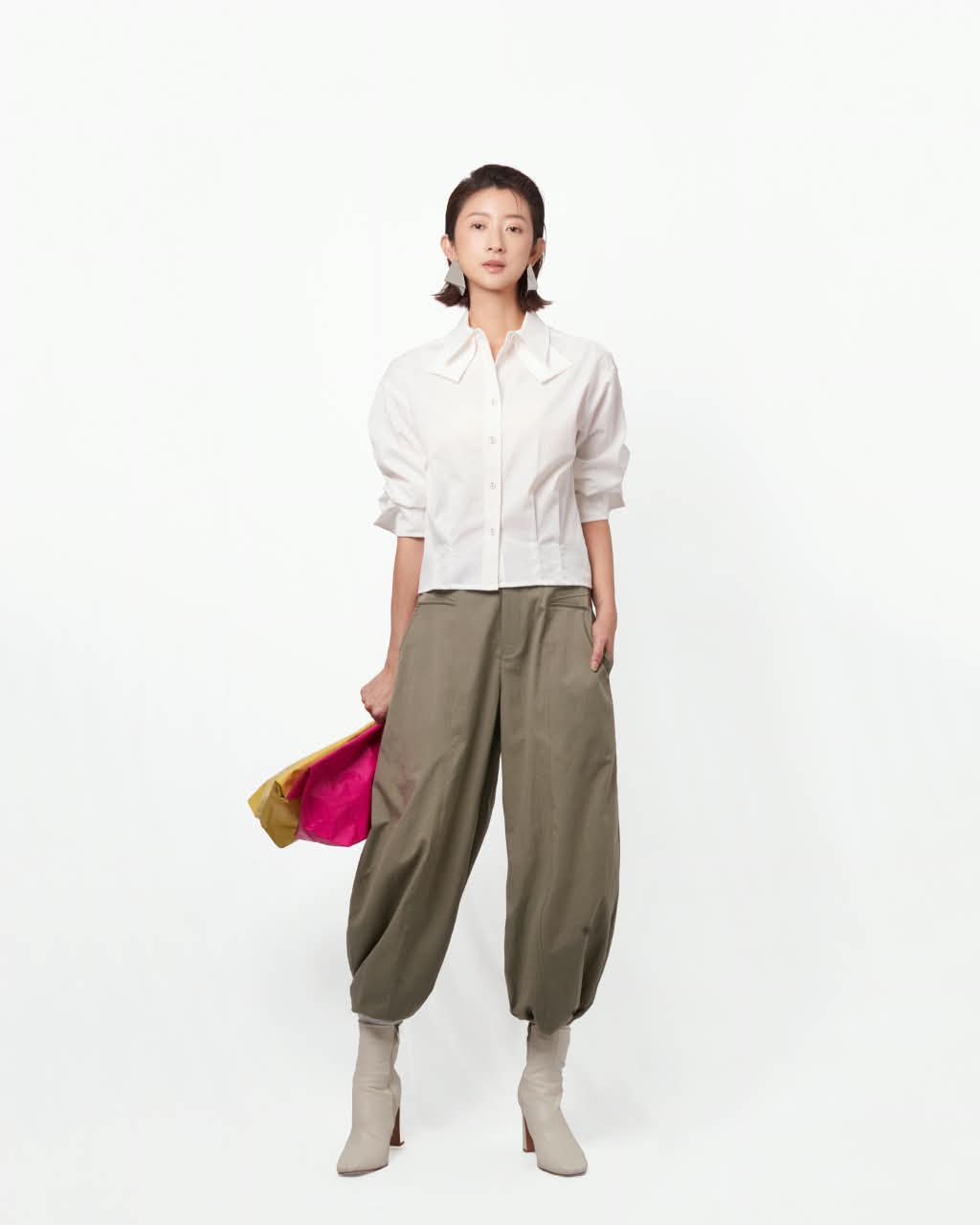 VIL-T886028 DOUBLE COLLAR SHIRT TOP